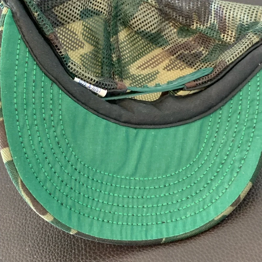Vintage VFW Post 4801 Pinedale Wyoming Snapback Trucker Hat Baseball Camo USA